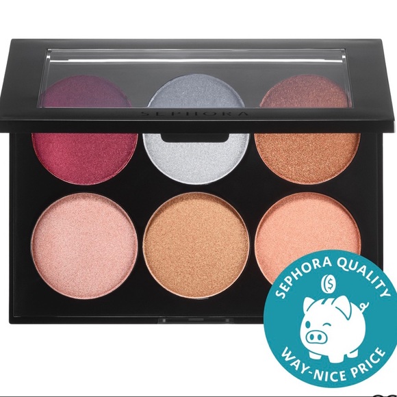 Sephora Collection Metallic Pigment Palette Shimmer Eyeshadow Highlighter NWT - Picture 1 of 5